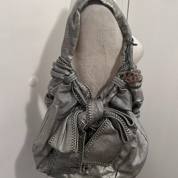 marc ecko Handbags - Marc Ecko Metallic Bow Shoulder Bag
